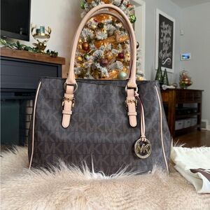 Michael Kors Dark Brown Signature Tote